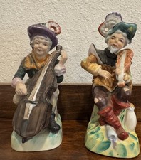 VTG Colonial Figurines Cello & Fiddler 6” Porcelain picture