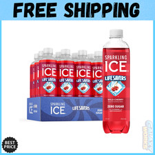 Flavorful Wild Cherry Sparkling Water, Zero Sugar & 10 Calorie Delight - 12 Pack picture