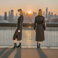 HARSHMAN: LOS ANGELES: $320: BELINDA: DRESS: BLACK: SIZE: MEDIUM: BRAND NEW picture