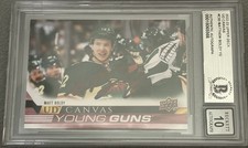 Matt Boldy Signed 2022-23 UD Young Guns Canvas RC #C93 BAS Autograph Grade 10 picture