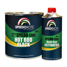 Hot Rod Black Paint, Satin 2K Urethane, 4:1 Gallon Kit w/Activator, SMR-207/211 picture