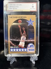 1990 NBA HOOPS Michael Jordan East All Star #5 GEM 10 picture