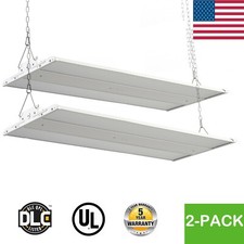 2-PACK 2FT 220W LED Linear High Bay Shop Light, 4000K/5000K Selectable, 100-277V picture