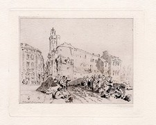 Impressive William Turner 1800s Etching 