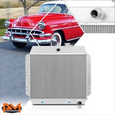 For 49-54 Chevy Bel Air/Fleetline/Styleline V8 Aluminum 3-Row Cooling Radiator picture