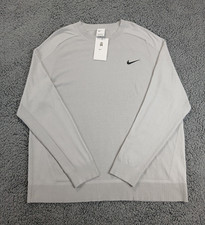 Nike Tiger Woods Mens XL Knit Golf Sweater DR5291-077 Light Gray picture