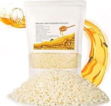 Cera de abejas blanca orgánica 2LB para elaboración lociones cremas bálsamos DIY picture