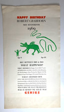 1969 Robert Grabhorn Birthday Broadside Jane Grabhorn Jumbo Press Letterpress picture
