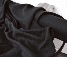 Natural Linen Fabric by the Yard - 100% Pure Organic Sewing Material - 58