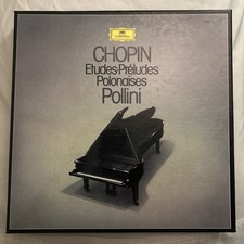 Chopin: Etudes Preludes Polonaises – Maurizio Pollini – DG 3LP Box Set NM picture