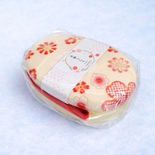 HAKOYA Japanese Bento Box Sakura Floral Oval Lunch Box Made in Japan Beige picture