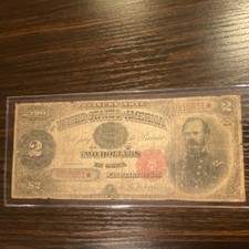 1891 United States $2 Large Size Banknote  Circulated picture