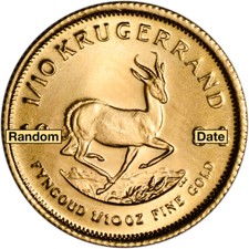 South Africa Gold Krugerrand 1/10 oz - BU - Random Date picture