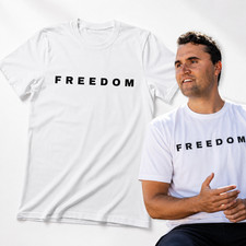 Freedom Charlie Kirk Faith Patriotic T-Shirt  Free Speech Graphic Tee S-5X picture