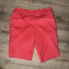 Talbots Vibrant Coral Bermuda Shorts, women's sz 6 picture