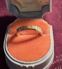 Vtg Chris Dungan 14k/925 Band Ring Size 6 4.39 TGW picture