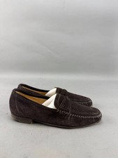 Mario Campatelli Brown Suede Leather Loafers Italy Mens Size 12 picture