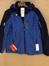 NWT Descente Womens Ski Jacket Size 16 Blue RECCO Insulated Coat CA05108 New picture