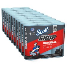 Scott Shop Towels Original Blue Shop Towels Bundle of 10 - 3-Packs 10 (30 rolls) picture