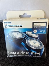 New SEALED Genuine Philips Norelco HQ8 Dual Precision Replacement Shaver 3 Heads picture