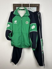 Vintage 90's Lotto Maccabi Haifa Football Suit Soccer Set Jacket Pants Sz XL picture