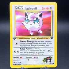 Pokemon Erika's Jigglypuff 69/132 - 1st Edition Gym Challenge NM 2000 WotC picture