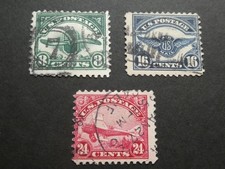 USA 1923 AIR SET FINE USED CAT £80 picture