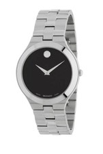 Brand New Movado Men’s Juro Black Dial Stainless Steel Watch 0607442 picture