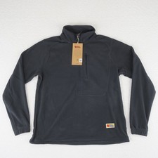 Fjallraven 1/4 Zip Vardag Lit Fleece Sweater Womens Small Dark Grey Retail $120 picture