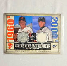 Upper Deck 2008 SP Legendary Cuts Perry/Halladay GEN-PH Dual Memorabilia picture
