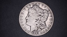 1891 CC $1 Morgan Silver Dollar picture