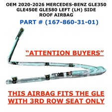 2020-2026 Mercedes-Benz GLE 350 left side roof airbag 167-860-31-01 picture