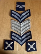 Job Lot 6x Vintage RAF Rank Badges & PTI Trade Patches WW2 / Cold War Era picture