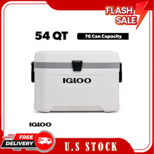 Igloo 54 QT Marine Ultra Ice Chest Cooler, White picture