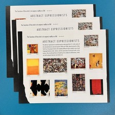 Abstract Expressionists Three Panes of 10 44¢ Stamps (2010) Scott #4444 picture