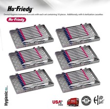 6x Hu Friedy Dental Hygiene Instruments Set of 10 PCS With Sterlization Cassette picture