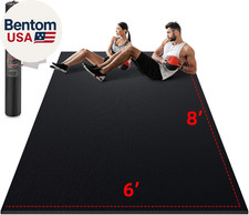 Large Exercise Mat for Home Workout,12‘X6’/10'X6'/9'X6'/8'X6'/7'X5'/6'X4' (7Mm) picture