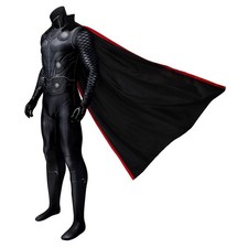 Thor Ragnarok Black Jumpsuit Cloak Cosplay Costume Outfit Comiccon Carnival Suit picture