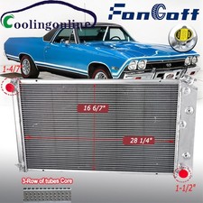 3Row Radiator Fits 1968-73 Chevy Chevelle, 68-77 El Camino, Impala C10 C20 C30 picture