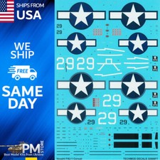 Techmod 32008 Vought F4U-1A Corsair 1944 aircraft wet decal WWII 1/32 scale picture