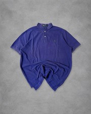 Polo Ralph Lauren Vintage Blu Royal XL Uomo Piqué Cotone picture