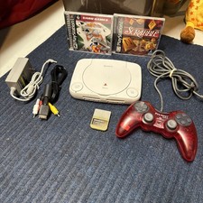 Sony Playstation 1 PS One SCPH-101 Slim Console Bundle - Controller Cords Games picture