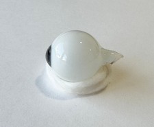 Antique German hand-blown human prosthetic glass eye.  Full eyeball.  Blue. picture