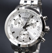 TISSOT PRC 200 42 MM Chronograph Silver Dial Men's Watch T055.417.11.037.00 picture