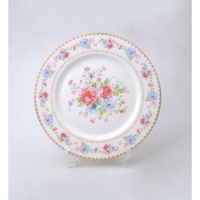 Grace Teaware Rose Bouquet Dessert/Salad Side Plates Fine Porcelain Set of 4 picture