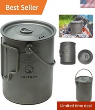 900ml Titanium Pot Boil Cook & Drink From One Pot, 134g Ultralight, Thicker G... picture