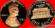 1982 S Lincoln Cent Gem Proof picture