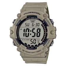 Casio Men’s Illuminator Beige Grey Digital Watch - AE-1500WH-5AV picture