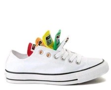 Converse Unisex Chuck Taylor All Star Multi Tongue 'Rainbow' Women 7 Men’s 5 picture