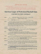 1919 Babe Ruth Signed Contract ALL 3 PAGES New York Yankees Replica SWAT picture